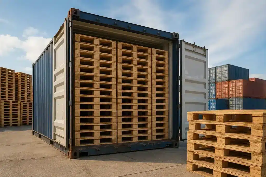 Berapa Palet Kayu yang Muat dalam Container 20 Feet?