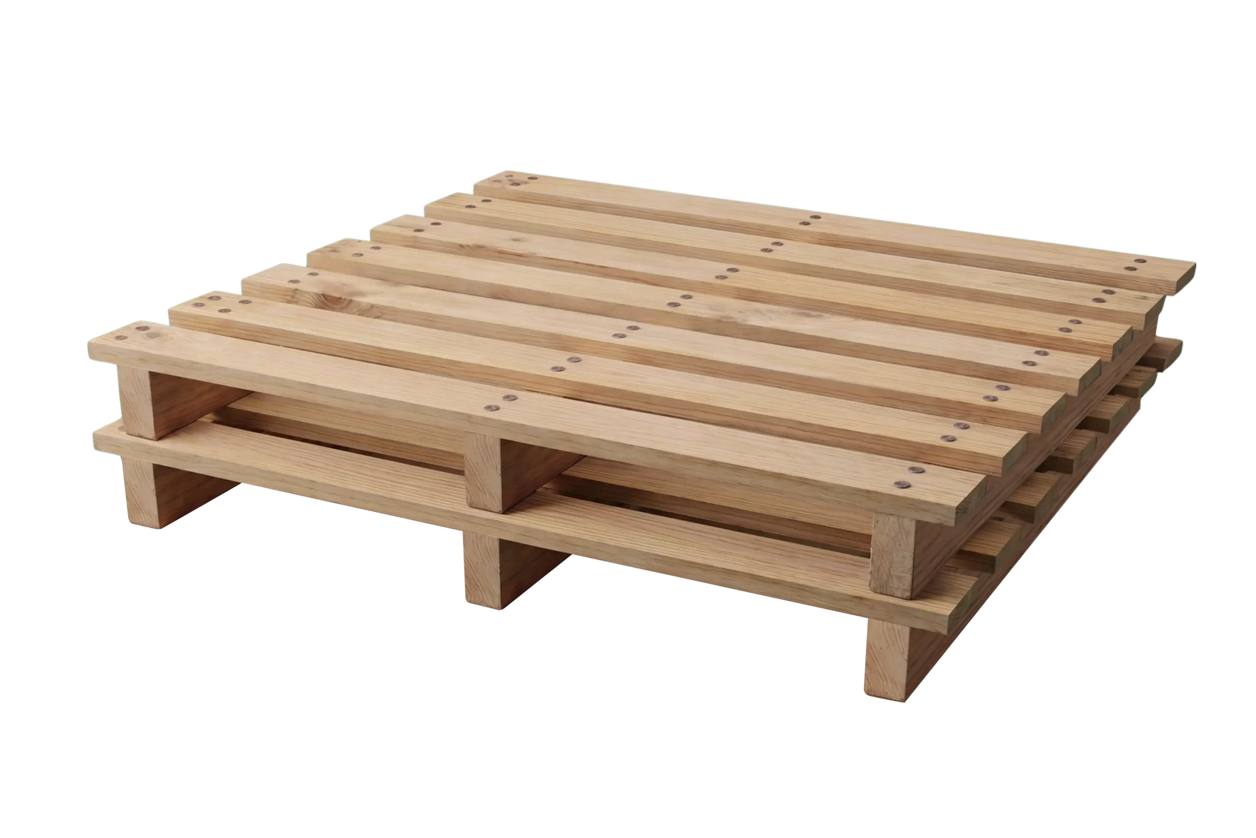 Palet Kayu 2 Way Wing Single Deck