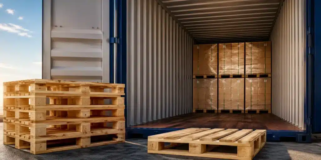 Palet Kayu untuk Container 20 Feet