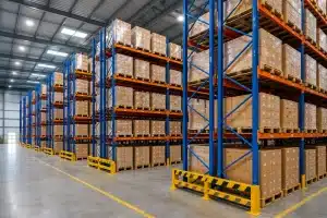Pallet racking warehouse
