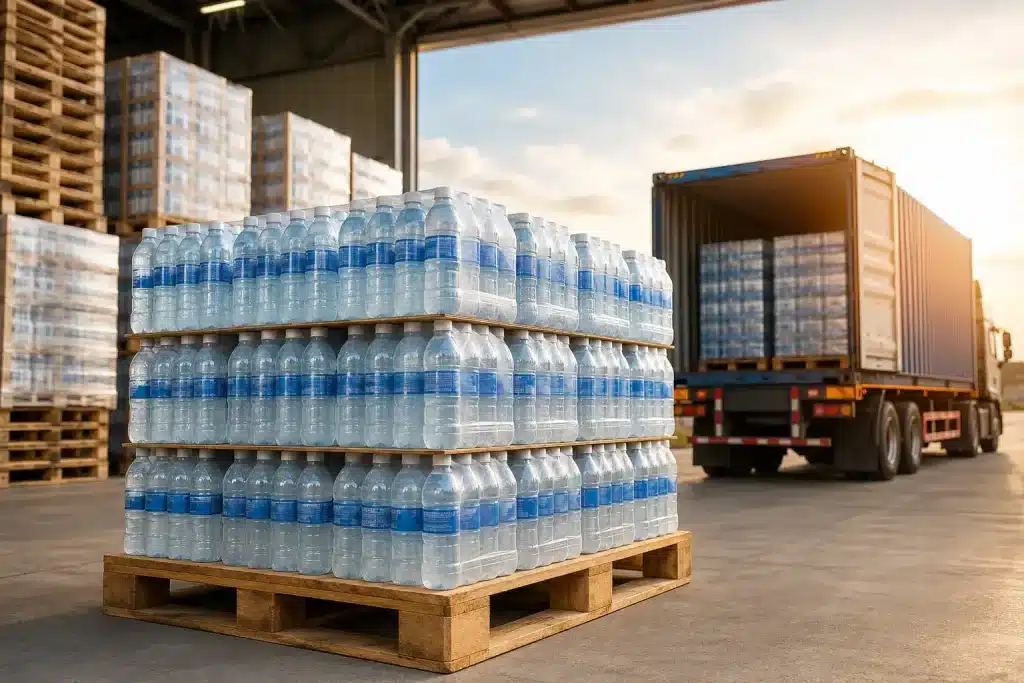 Solusi Pallet Kayu untuk Ekspor Air Mineral