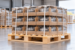 Heavy-Duty Wooden Pallets for Automotive Spare Parts Export