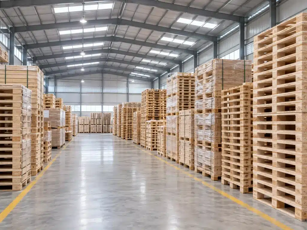 gudang pallet kayu untuk ekspor